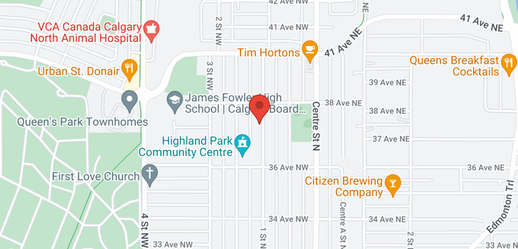 map of 3813 1 ST NW